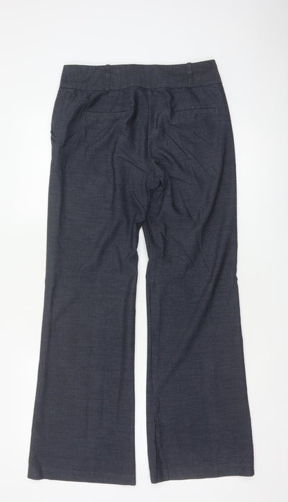 Next Women’s Blue Size 8R Tailored Bootcut Dress Trousers Pockets