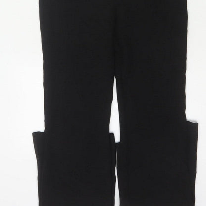 Zara Women Black S High Neck Sleeveless Zip Flared Jumpsuit