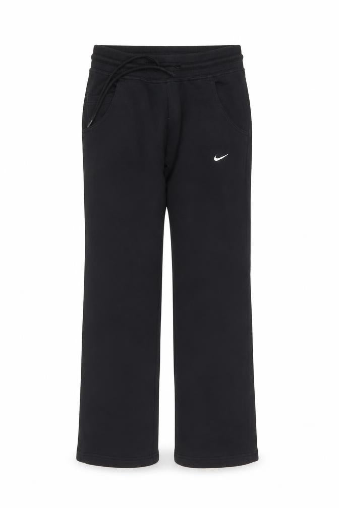 Nike Women’s Black S Logo Fleece Jogger Trousers Drawstring Pockets