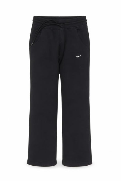 Nike Women’s Black S Logo Fleece Jogger Trousers Drawstring Pockets