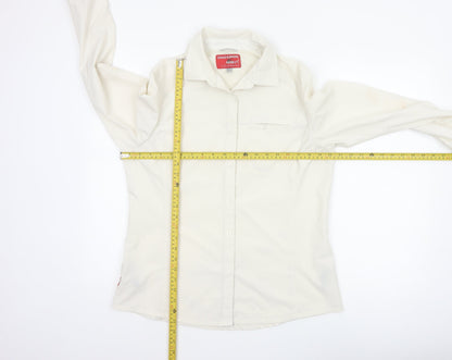Craghoppers Women Ivory UK 14 Long Sleeve Outdoor Button-Up Shirt