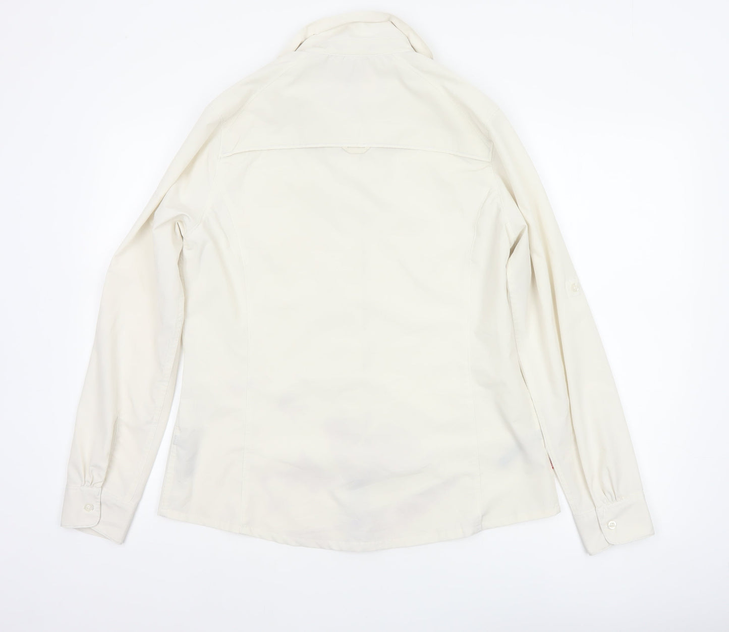 Craghoppers Women Ivory UK 14 Long Sleeve Outdoor Button-Up Shirt