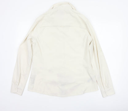 Craghoppers Women Ivory UK 14 Long Sleeve Outdoor Button-Up Shirt