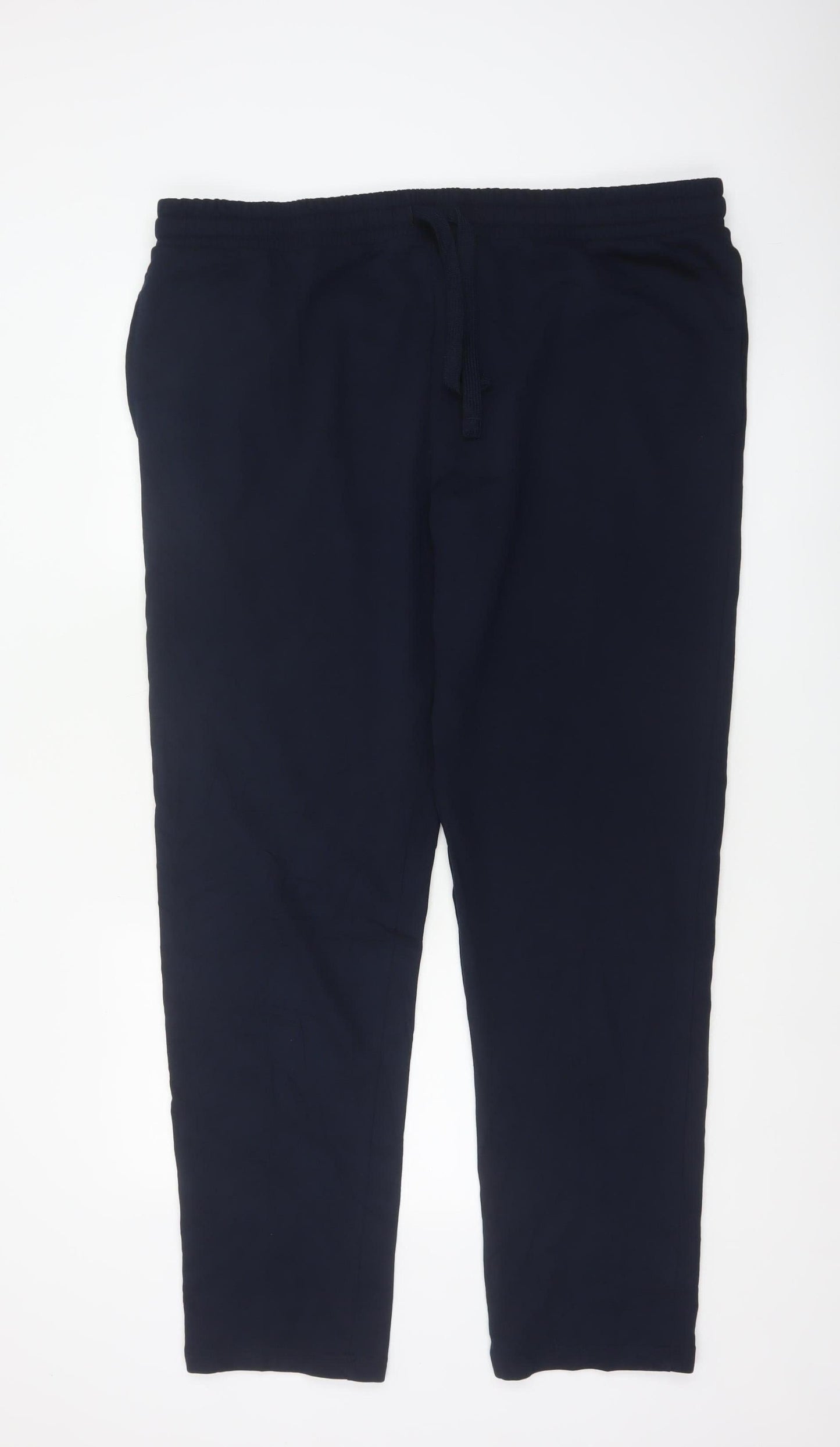 Marks & Spencer Men's Blue 2XL Long Jogger Stretch Drawstring Trousers