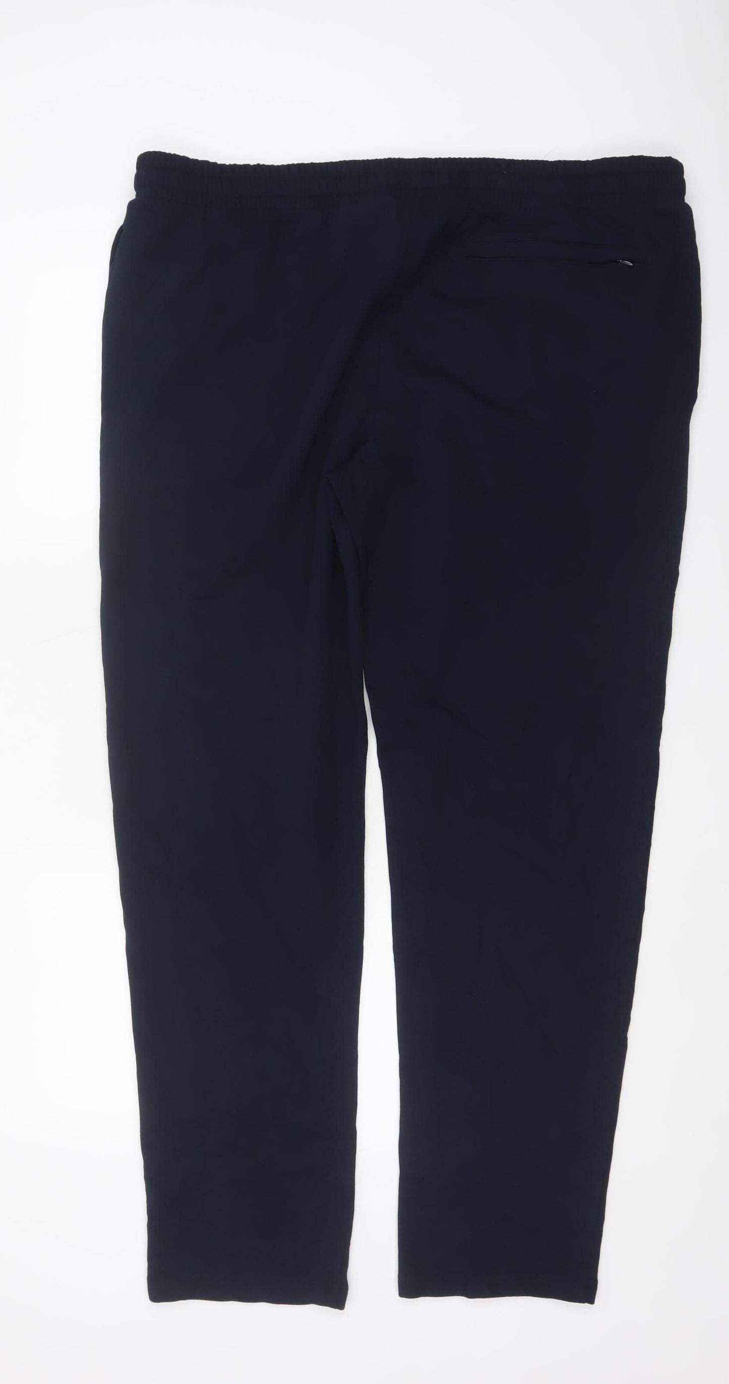 Marks & Spencer Men's Blue 2XL Long Jogger Stretch Drawstring Trousers