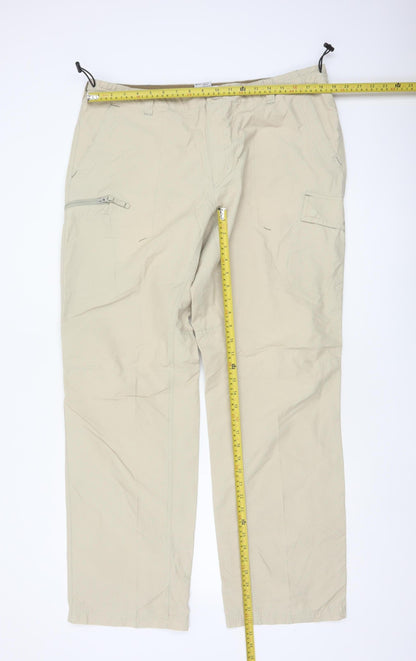Columbia Men’s Beige 38 Cargo Trousers Straight Leg Outdoor Hiking