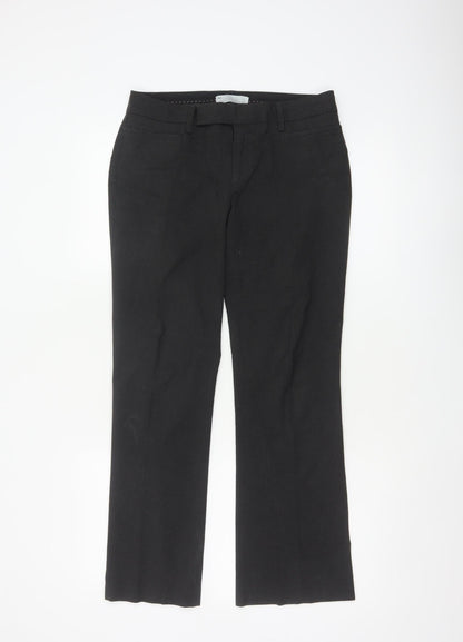Gap Women Black UK 4 Modern Boot Stretch Tailored Work Trousers