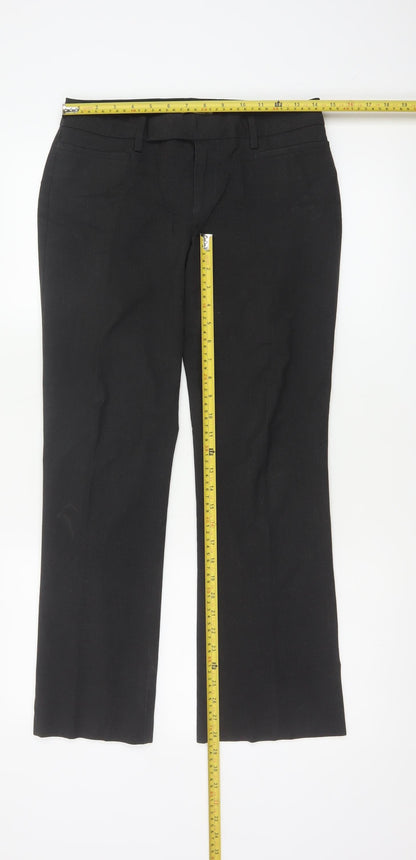 Gap Women Black UK 4 Modern Boot Stretch Tailored Work Trousers