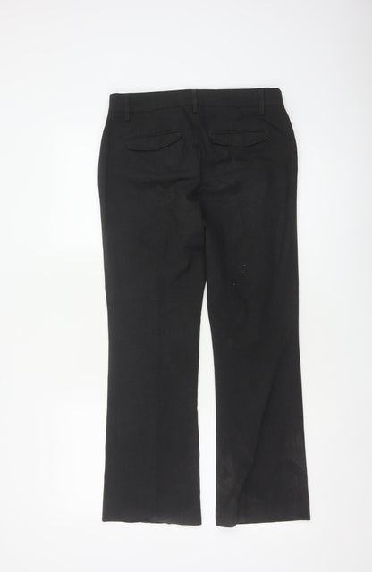 Gap Women Black UK 4 Modern Boot Stretch Tailored Work Trousers