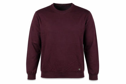 Sartoria Italiana Men’s Red L Crew Neck Pullover Knit Jumper Elbow Patches