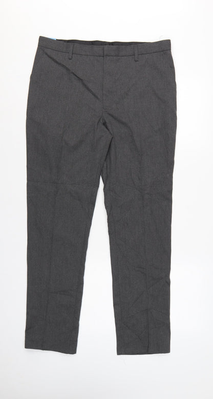 Marks and Spencer Boys Grey 15-16 Years Skinny Leg School Trousers NWT