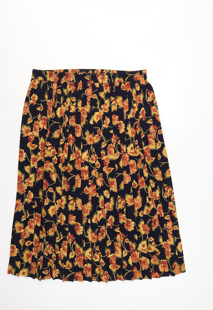 Debenhams Classics Women’s Multicoloured Floral Flared Midi Skirt UK 16