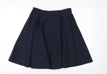 Marks & Spencer Girls Navy 15-16 Years Regular Fit Pleated School Skirt