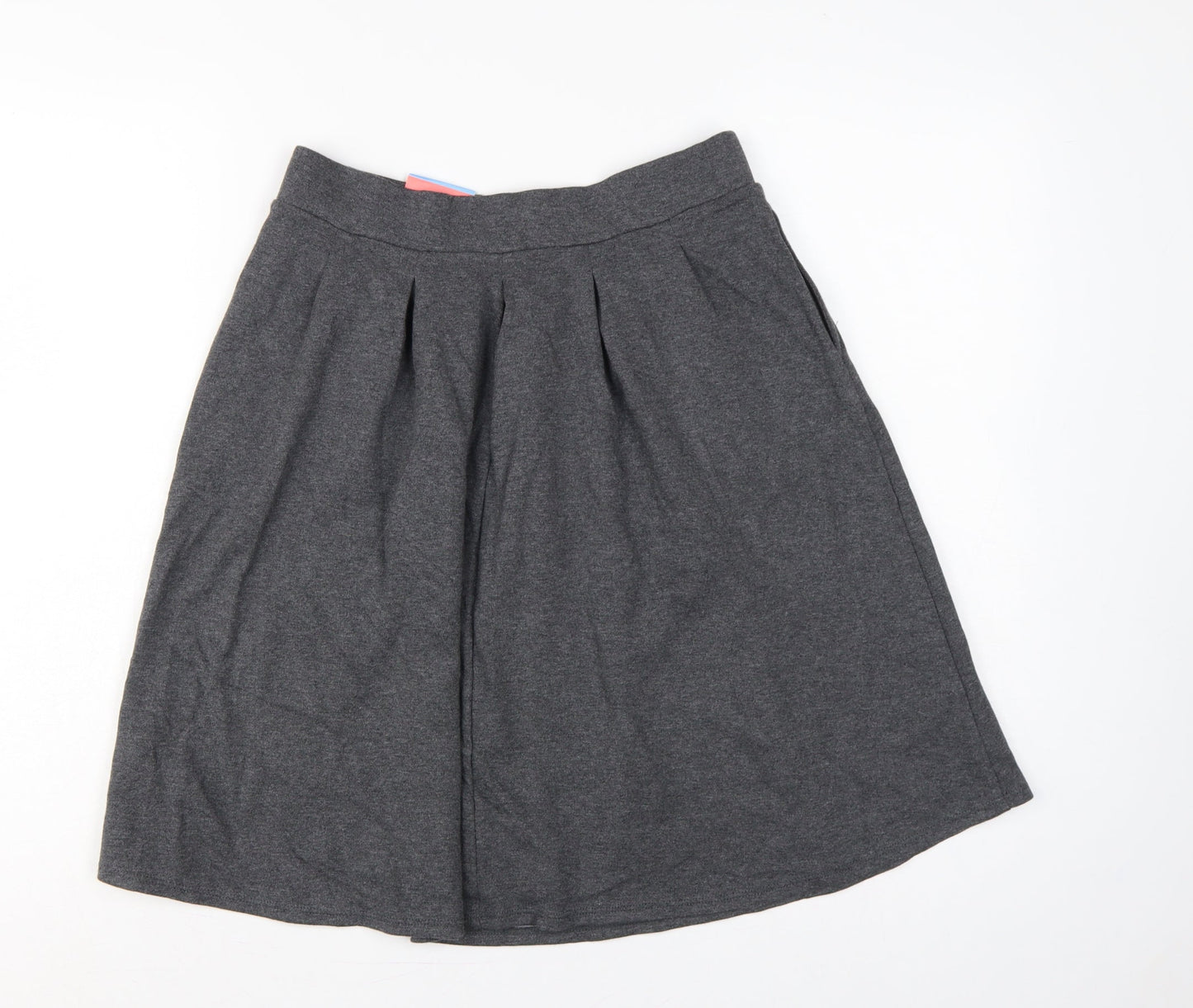 Marks and Spencer Girls Grey 15-16 Years Regular Fit School Uniform Skirt