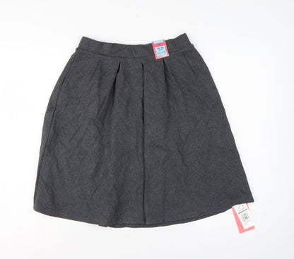 Marks & Spencer Girls Grey Pleated School Uniform Skirt 15-16 Years NWT