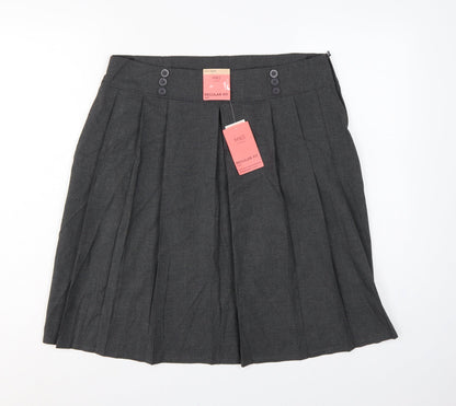 Marks and Spencer Girls Grey 16 Years Pleated Regular Fit School Skirt NWT