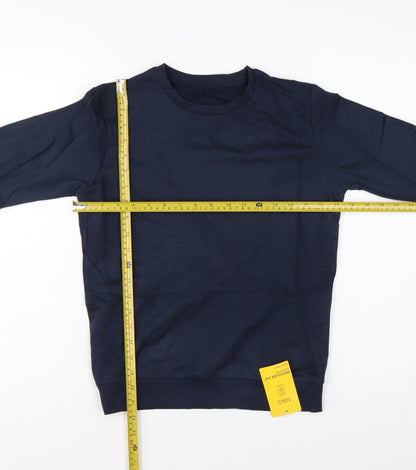 Marks and Spencer Boys Blue 11-12 Years Regular Fit School Sweatshirt