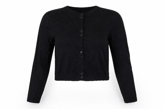 Zara Women’s Black Size 8 Cable Knit Button Cardigan Long Sleeve