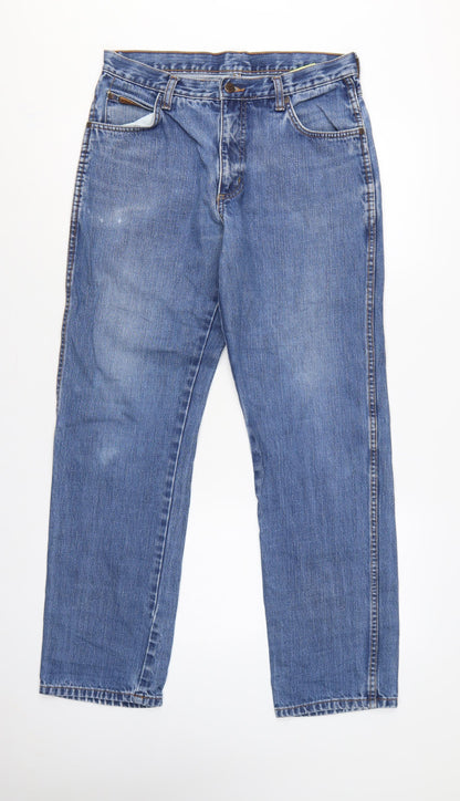 Wrangler Texas Men’s Blue W32 L32 Regular Straight Leg Jeans