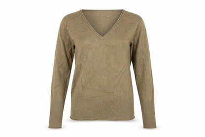 Per Una Women’s Brown Size 10 V-Neck Lightweight Knit Pullover Jumper