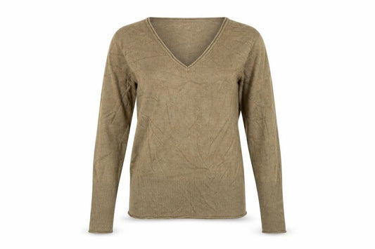 Per Una Women’s Brown Size 10 V-Neck Lightweight Knit Pullover Jumper