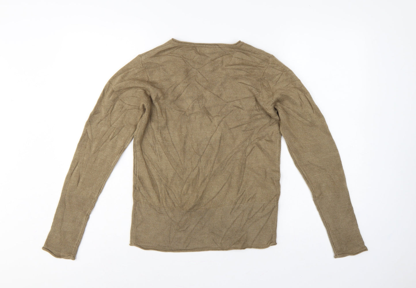Per Una Women’s Brown Size 10 V-Neck Lightweight Knit Pullover Jumper