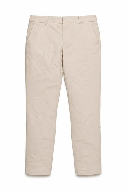 Zara Women Beige UK 12 Tailored Tapered Dress Trousers