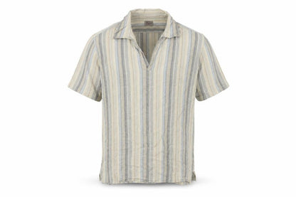 Bh Marylebone House Men’s Multicoloured Striped Cotton Polo Shirt L