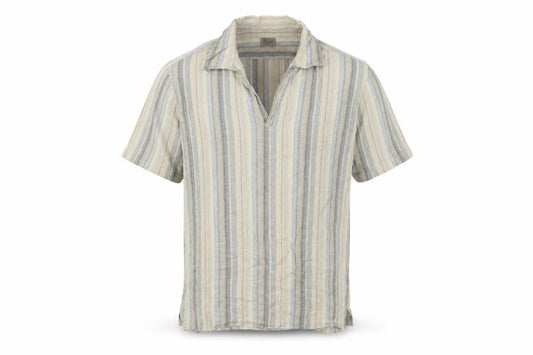 Bh Marylebone House Men’s Multicoloured Striped Cotton Polo Shirt L