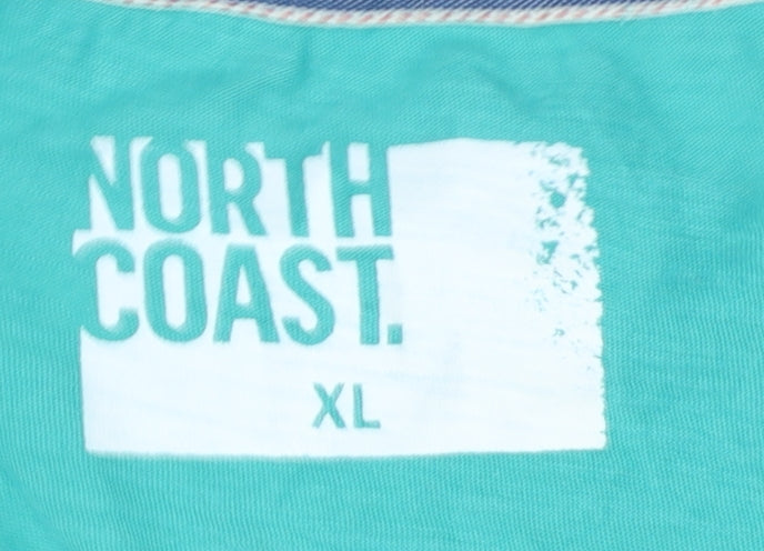 Marks Spencer Men’s XL Green Newport Beach Graphic Cotton T-Shirt NWT
