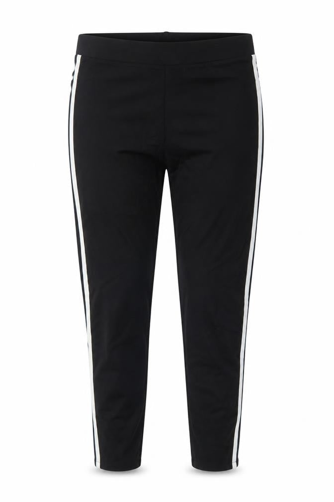 Marks & Spencer Women Black Mix UK 18 Short Side Stripe Leggings