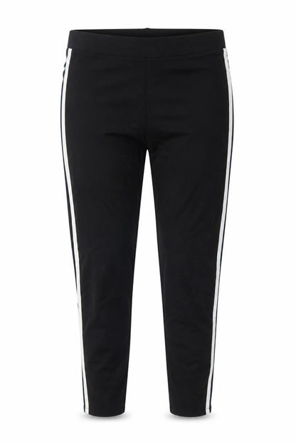 Marks & Spencer Women Black Mix UK 18 Short Side Stripe Leggings