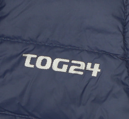 TOG24 Women’s Navy Pink UK 12 700 Fill Down Puffer Gilet Waistcoat