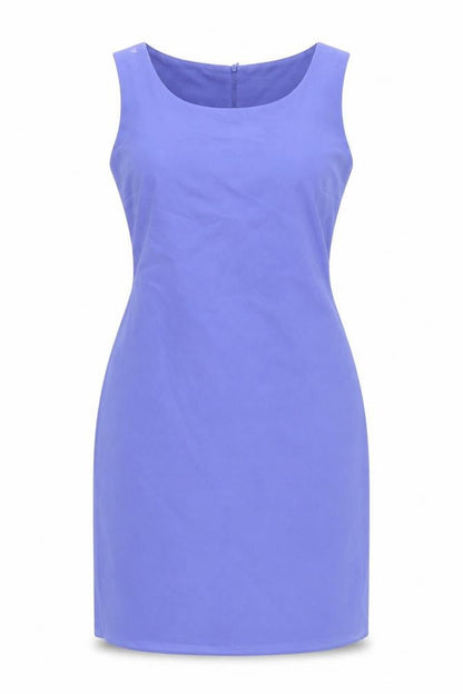 Studio I Women’s Purple Size 12 Sleeveless Sheath Knee Length Dress