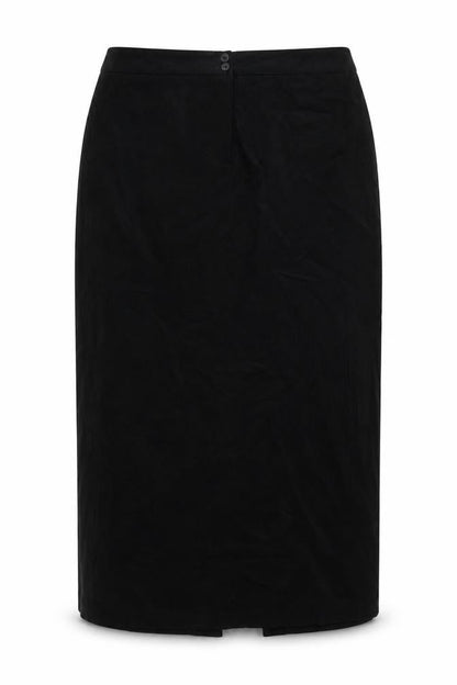 Wallis Women’s Black Size 16 Long Pencil Skirt Button Front Slit
