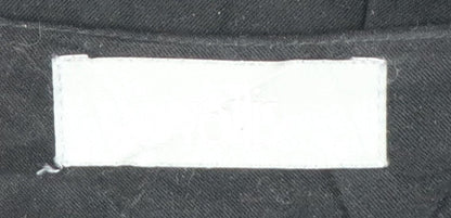 Wallis Women’s Black Size 16 Long Pencil Skirt Button Front Slit