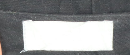 Wallis Women’s Black Size 16 Long Pencil Skirt Button Front Slit
