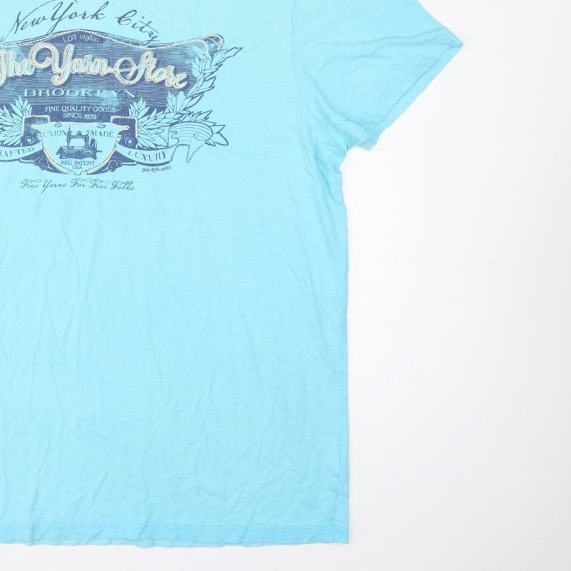 North Coast Men’s Blue 2XL New York City Graphic Print T-Shirt