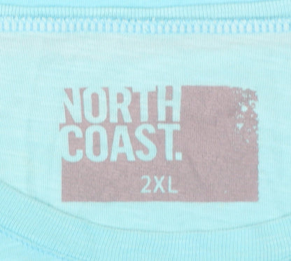 North Coast Men’s Blue 2XL New York City Graphic Print T-Shirt
