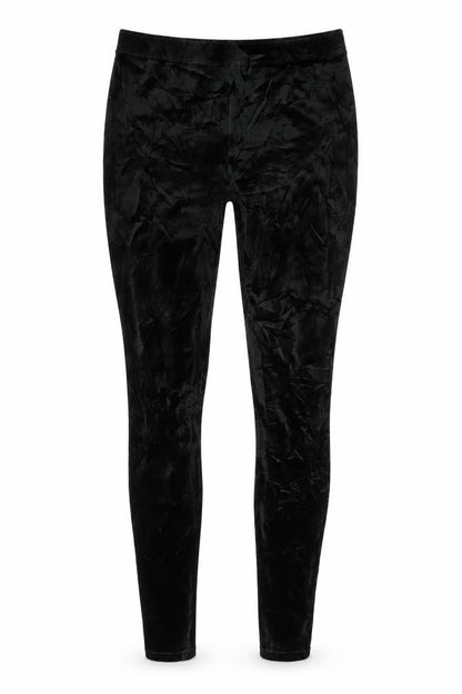 Abercrombie & Fitch Women Black S Velvet Stretch Leggings