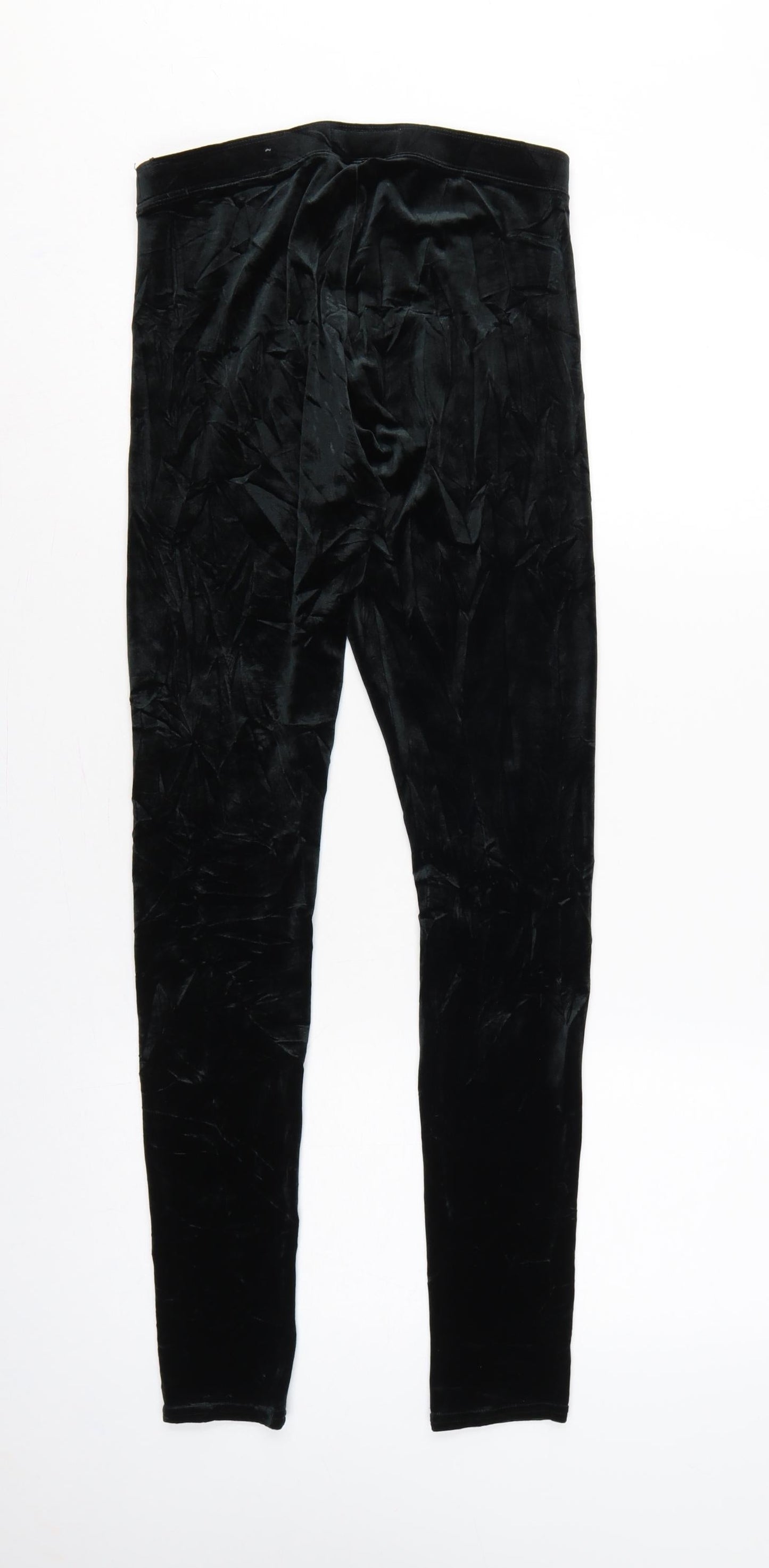 Abercrombie & Fitch Women Black S Velvet Stretch Leggings