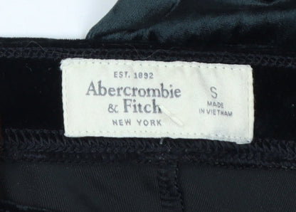 Abercrombie & Fitch Women Black S Velvet Stretch Leggings