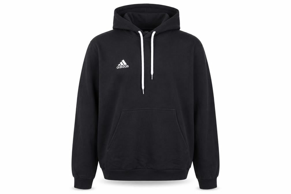 Adidas Men’s Black XL Pullover Hoodie Logo Fleece Kangaroo Pocket