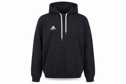 Adidas Men’s Black XL Pullover Hoodie Logo Fleece Kangaroo Pocket