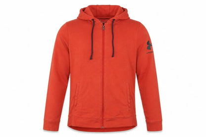 Under Armour Men’s Orange Large Full Zip Logo Hoodie