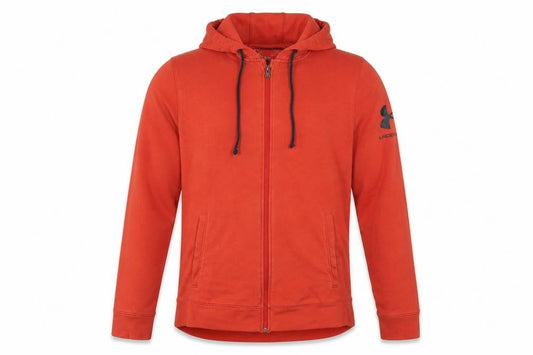 Under Armour Men’s Orange Large Full Zip Logo Hoodie