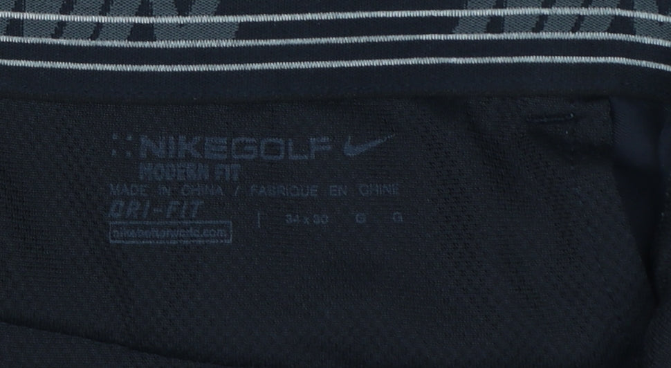 Nike Golf Men's Black 34/30 Dri-FIT Straight Performance Trousers