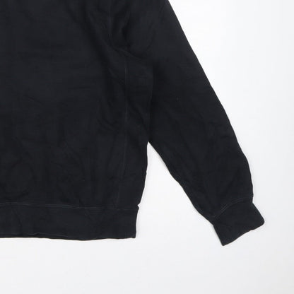 Nike Men’s Black M Crew Neck Pullover Sweatshirt Logo Sports
