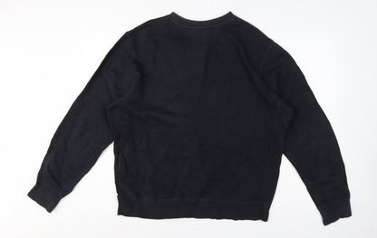 Nike Men’s Black M Crew Neck Pullover Sweatshirt Logo Sports