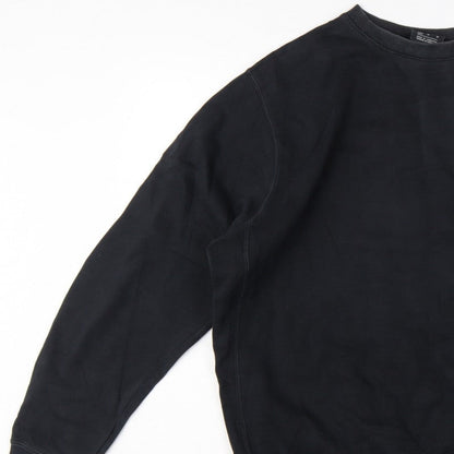 Nike Men’s Black M Crew Neck Pullover Sweatshirt Logo Sports